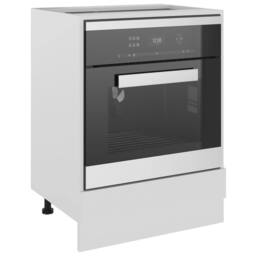 Berkfield Home Oven Cabinet White 60x46x81.5 cm Engineered Wood - thumbnail 4