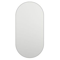 Berkfield Home Mirror 80x40 cm Glass in White - thumbnail 2
