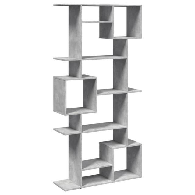 Berkfield Home Book Cabinet Concrete Grey 92x29x188 cm Engineered Wood - Size: 92 x 29 x 188 cm - image 1