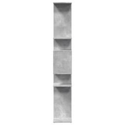 Berkfield Home Book Cabinet Concrete Grey 92x29x188 cm Engineered Wood - Size: 92 x 29 x 188 cm - thumbnail 6