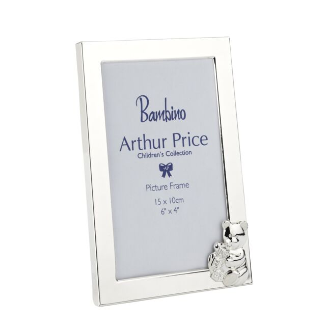 Arthur Price Bambino 'Teddy Bear' Photo Frame Holds 6 x 4 Inch Photo Luxury Children's Gift Silver Plated - image 1