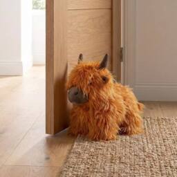 Garden Greatness Highland Cow Shaggy Doorstop - Size: 1 Pack - thumbnail 2