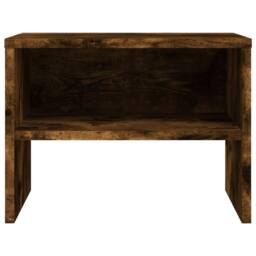 Berkfield Home Bedside Cabinets 2 pcs Smoked Oak 40x30x30 cm Engineered Wood in Brown - Size: 40 x 30 x 30 cm - thumbnail 5