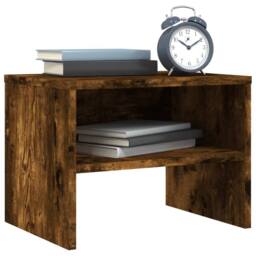 Berkfield Home Bedside Cabinets 2 pcs Smoked Oak 40x30x30 cm Engineered Wood in Brown - Size: 40 x 30 x 30 cm - thumbnail 3