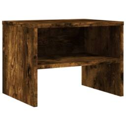 Berkfield Home Bedside Cabinets 2 pcs Smoked Oak 40x30x30 cm Engineered Wood in Brown - Size: 40 x 30 x 30 cm - thumbnail 4