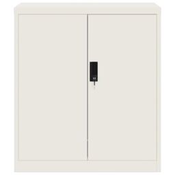 Berkfield Home File Cabinet White 79x40x90 cm Steel - Size: 79 x 40 x 90 cm - thumbnail 3