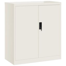 Berkfield Home File Cabinet White 79x40x90 cm Steel - Size: 79 x 40 x 90 cm - thumbnail 2