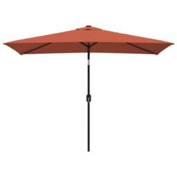 Berkfield Home Outdoor Parasol with Metal Pole 300x200 cm Terracotta - thumbnail 3