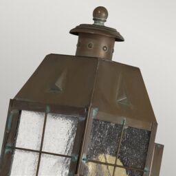 Netlighting Hinkley Nantucket Outdoor Wall Lantern Aged Brass IP44 in Yellow - thumbnail 2