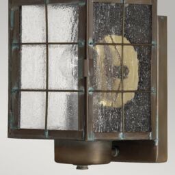 Netlighting Hinkley Nantucket Outdoor Wall Lantern Aged Brass IP44 in Yellow - thumbnail 3