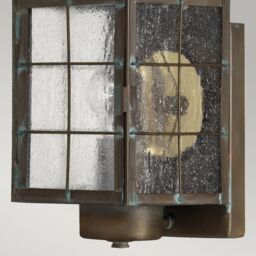 Netlighting Hinkley Nantucket Outdoor Wall Lantern Aged Brass IP44 in Yellow - thumbnail 4