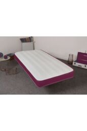 eXtreme Comfort Ltd Cooltouch Colours White Wave Hybrid Memory Foam & Pinna-Coil Innerspring Mattress With Purple Border - Size: Double - thumbnail 4