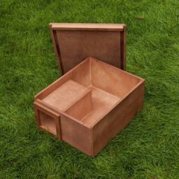Buttercup Farm Hedgehog Nest Box - Plywood - L47 x W38 x H22 cm in Brown - thumbnail 2