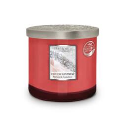 Heart and Home Twin Wick Ellipse Soy Wax Candle - True Enchantment in Pink - thumbnail 2