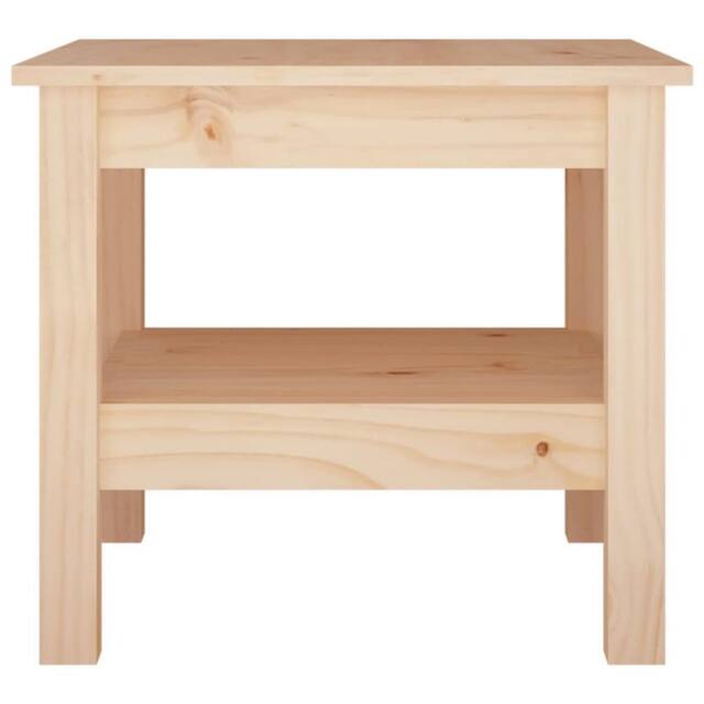 Berkfield Home Beautiful Coffee Table 45x45x40 cm Solid Wood Pine in Natural - Size: 45 x 45 x 40 cm - image 1