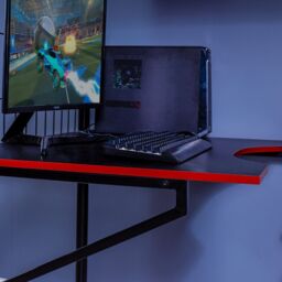 X Rocker Icarus XL High Sleeper Bunk Bed with Gaming Desk with Mattress in Black - Size: Single - thumbnail 4