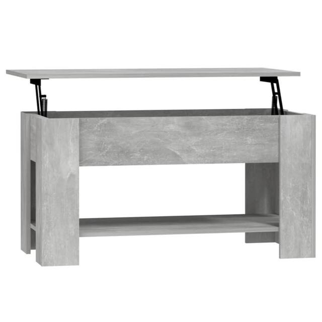 Berkfield Home Coffee Table Concrete Grey 101x49x52 cm Engineered Wood - Size: 101 x 49 x 52 cm - image 1
