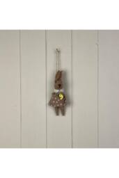KDMD Brown Handcrafted Hanging Wool Rabbit