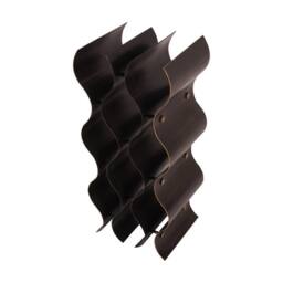 The Libra Company Stamford Vintage 9 Bottle Wine Rack - Iron - L19 x W24 x H52 cm in Bronze - thumbnail 3