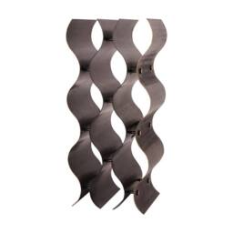The Libra Company Stamford Vintage 9 Bottle Wine Rack - Iron - L19 x W24 x H52 cm in Bronze - thumbnail 1