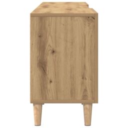 Berkfield Home TV Stand in Artisan Oak - 150x30x50 cm - Made of Engineered Wood in Brown - Size: 150 x 30 x 50 cm - thumbnail 8