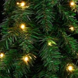 Berkfield Home Beautiful Artificial Pre-lit Christmas Tree with 130 LEDs 210 cm in Green - thumbnail 7
