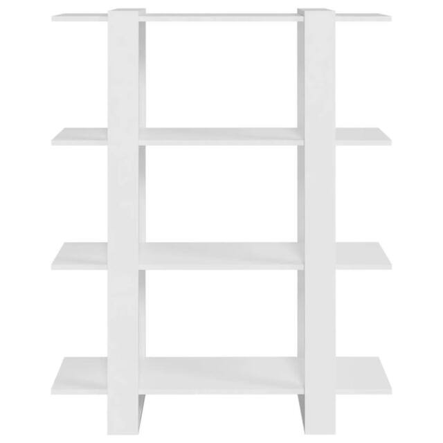 Berkfield Home Classic Book Cabinet/Room Divider White 100x30x123.5 cm - image 1