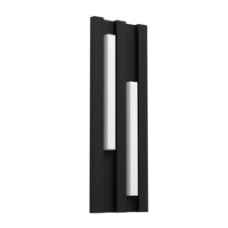 Eglo Fandina Outdoor LED Black Steel Wall Light - thumbnail 1