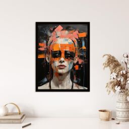 Wee Blue Coo Wall Art Print Break The Make Up Mould Punk Living Room Framed in Black - Size: A4 - thumbnail 4