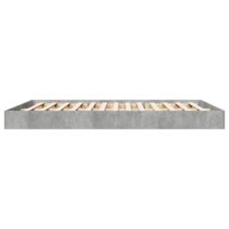 Berkfield Home Modern Bed Frame without Mattress Concrete Grey 160x200 cm - thumbnail 5