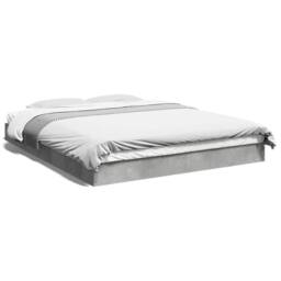 Berkfield Home Modern Bed Frame without Mattress Concrete Grey 160x200 cm - thumbnail 3