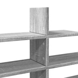 Berkfield Home Wall Shelf Grey Sonoma 124.5x18x60.5 cm Engineered Wood - thumbnail 7