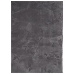 Berkfield Home Rug Short Pile Soft & Washable Anthracite 200x280 cm in Black - Size: 100 cm diameter - thumbnail 2