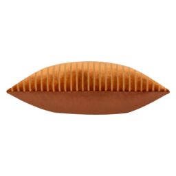 Paoletti Savoy Stripe Velvet Cushion in Bronze - Size: 50 cm x 50 cm - thumbnail 4