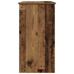Berkfield Home Decorative Desk Old Wood 80x40x75 cm Engineered Wood in Brown - Size: 80 x 40 x 75 cm - thumbnail 6