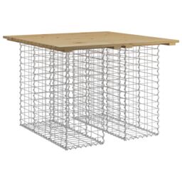 Berkfield Home Garden Bench Gabion Design 100x102x72 cm Impregnated Wood Pine in Brown - Size: 100 x 102 x 72 cm - thumbnail 2