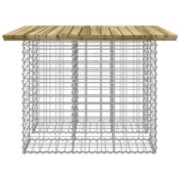 Berkfield Home Garden Bench Gabion Design 100x102x72 cm Impregnated Wood Pine in Brown - Size: 100 x 102 x 72 cm - thumbnail 4