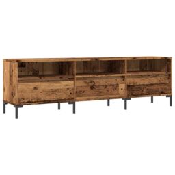 Berkfield Home TV Cabinet Old Wood 150x30x44.5 cm Engineered Wood in Brown - thumbnail 2