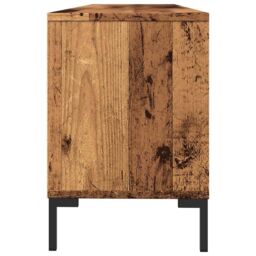 Berkfield Home TV Cabinet Old Wood 150x30x44.5 cm Engineered Wood in Brown - thumbnail 6