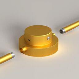 Garwarm LED Dimmbale Flush Mounted Sconces, Battery Operated Wall Sconces With Remote in Gold - thumbnail 5