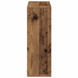 Berkfield Home Wall Shelf Old Wood 104x20x58.5 cm Engineered Wood in Brown - thumbnail 5