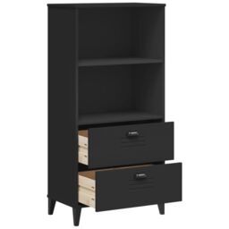 Berkfield Home Bookcase VIKEN Black 60x35x123 cm Engineered Wood - Size: 60 x 35 x 123 cm - thumbnail 5