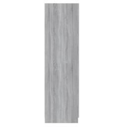 Berkfield Home Wardrobe Grey Sonoma 80x50x180 cm Engineered Wood - Size: 80 x 50 x 180 cm - thumbnail 4
