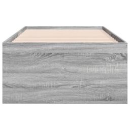 Berkfield Home Daybed with Drawers without Mattress Grey Sonoma 100x200 cm - thumbnail 5