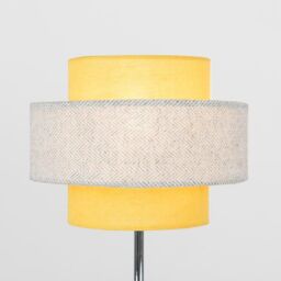 ValueLights Weaver Pair of Yellow Table Lamps Touch On/Off - thumbnail 4