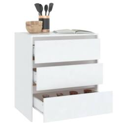 Berkfield Home Sideboard White 70x41x75 cm Engineered Wood - Size: 70 x 41 x 75 cm - thumbnail 6
