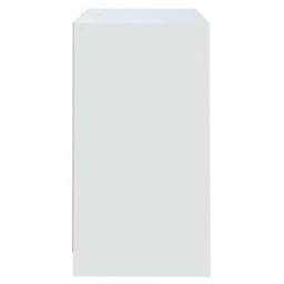 Berkfield Home Sideboard White 70x41x75 cm Engineered Wood - Size: 70 x 41 x 75 cm - thumbnail 4