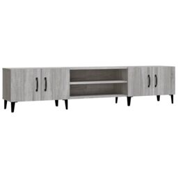Berkfield Home TV Cabinet Grey Sonoma 180x31.5x40 cm Engineered Wood - thumbnail 2