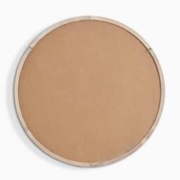 FurnitureboxUK Judith Oak Wood Medium 80x80cm Round Wall Mirror in Light Brown - Size: 80x80 cm - thumbnail 5