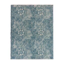 Morris & Co Marigold Jacquard Throw in Indigo - Size: 130 cm x 170 cm - thumbnail 3